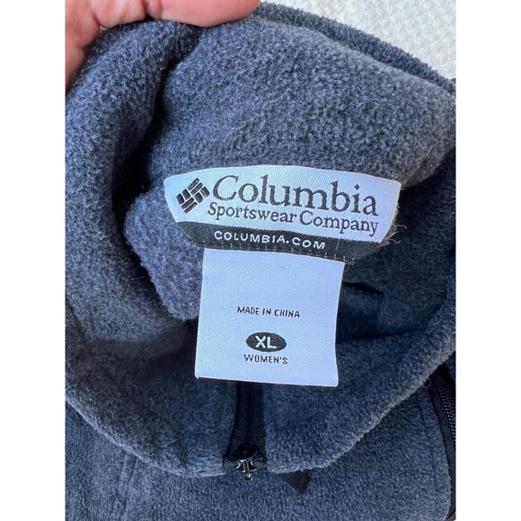 Women’s‎ Columbia Gray Fleece Jacket Size XL - Picture 6 of 14